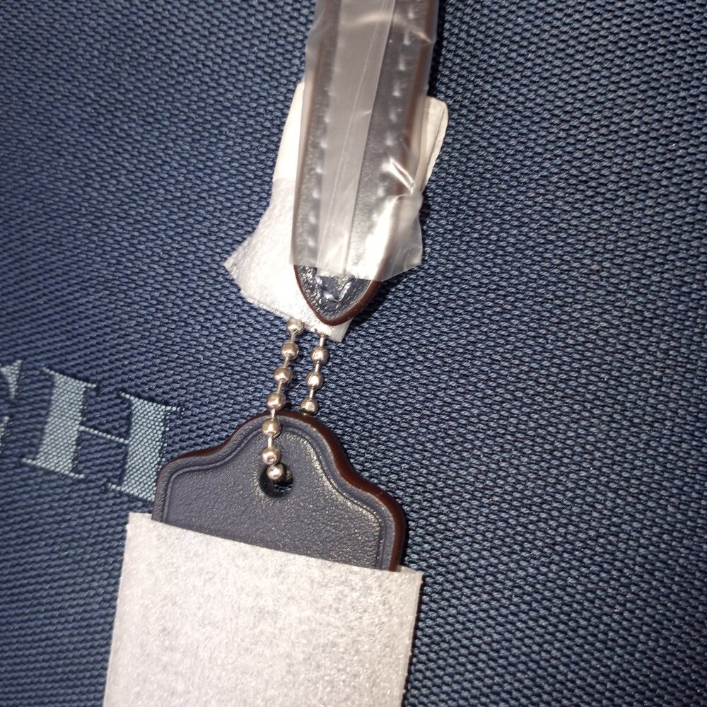 COACH Navy Blue Tote with Logo Front - Picture 4 of 11